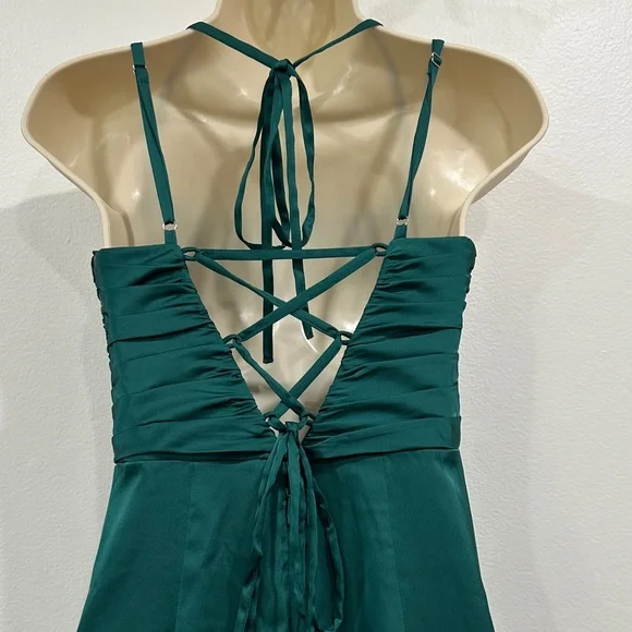 Azazie Teal Maxi Dress - Picture 12 of 16